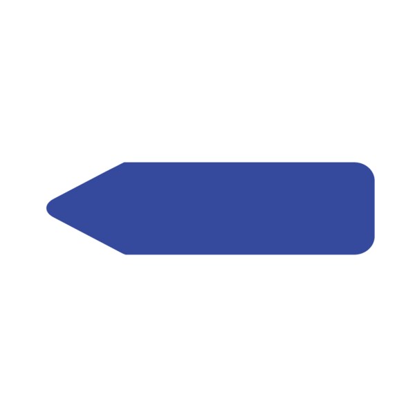 Labeling Flag - Solid - Dark Blue - 9/16" x 2"